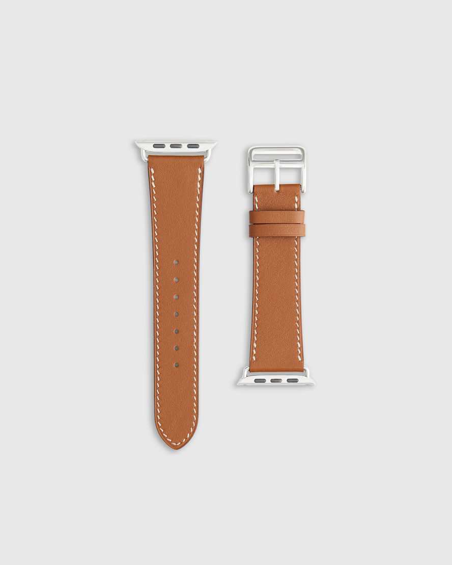 Cognac Leather Apple Watch Band
