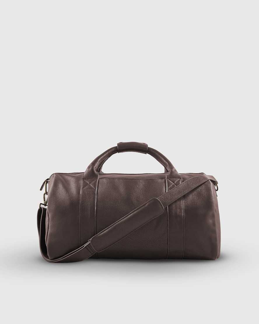 Dark Brown Nappa Leather Duffle Bag
