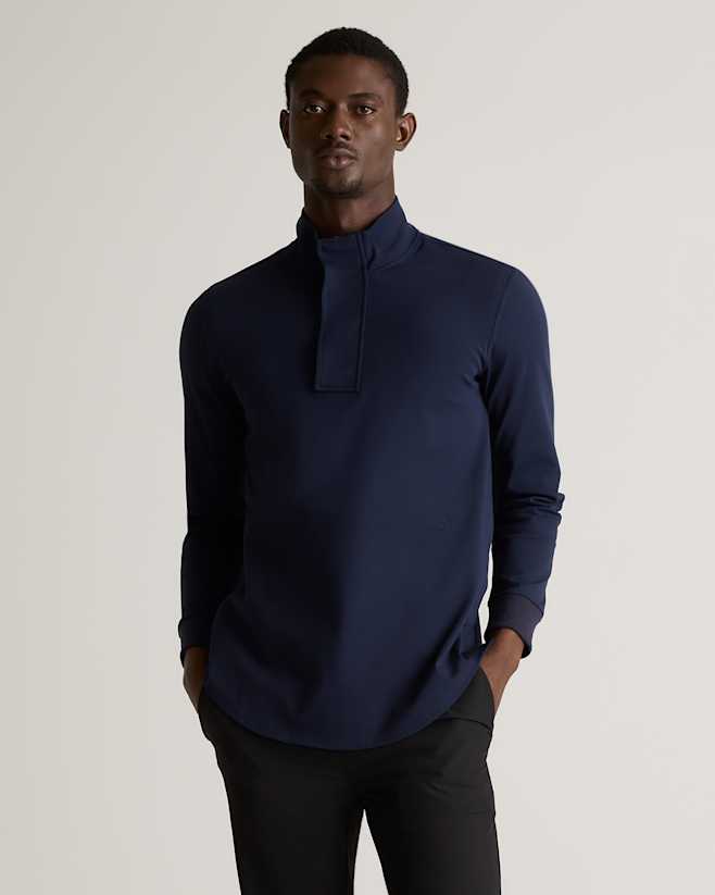 Deep Navy On Par Half-Zip Pullover