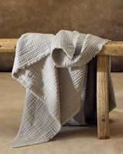 Organic Airy Gauze Throw Fog Grey 1270