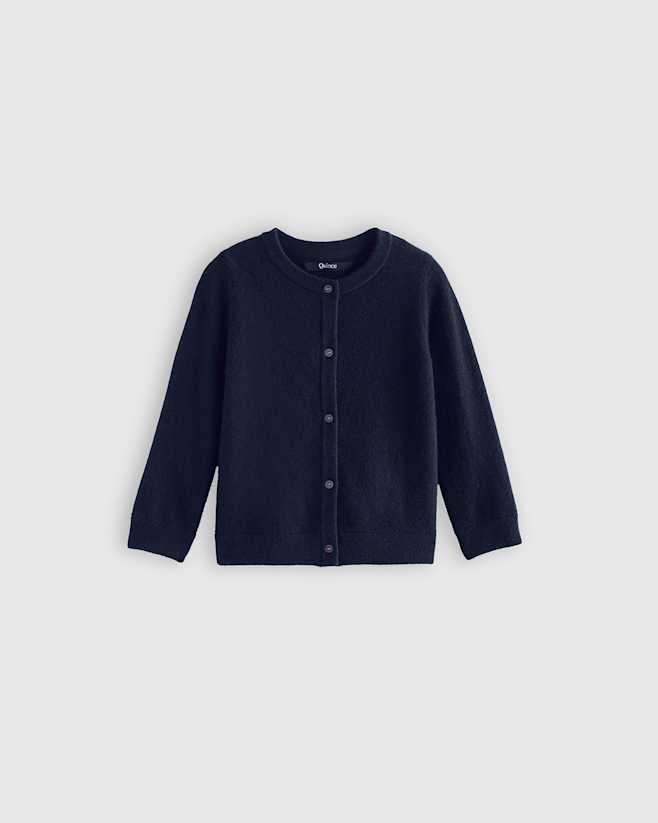True Navy Washable Cashmere Cardigan