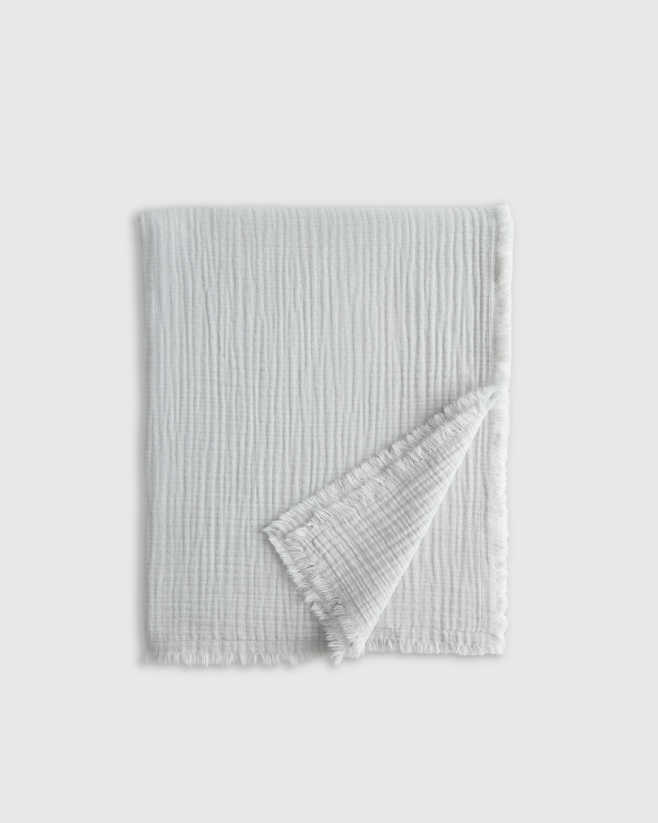 Mist Organic Airy Gauze Throw