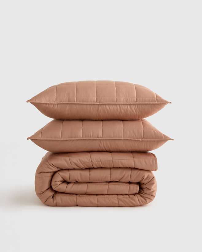 Clay Bamboo Box Quilt Set