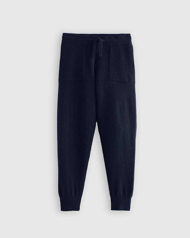 True Navy Washable Cashmere Jogger