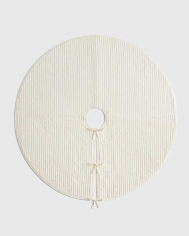 Ivory Cotton Velvet Tree Skirt