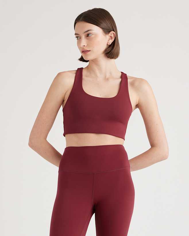 Merlot Ultra-Form Scoop Neck Longline Bra