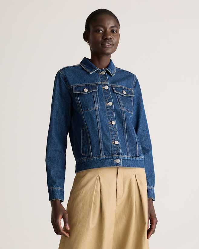 Dark Indigo 100% Organic Cotton Denim Jacket